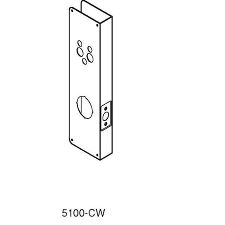 Don-Jo Classic Wrap Around for Schlage Pro Series with 2-3/4" Backset and 1-3/4" Door CW5100PB